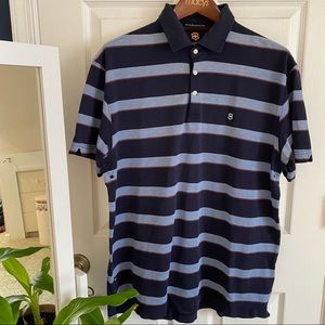 Victorinox Swiss Army Striped Polo Golf Shirt XL